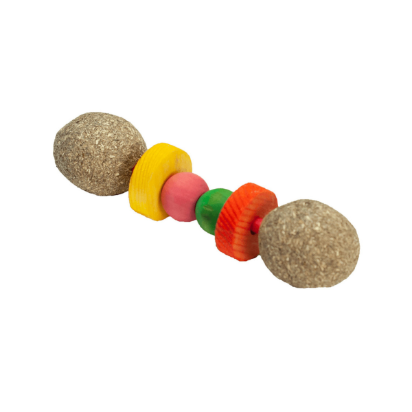 Nibbles Timothy Hay Dumbbell Small Animal Chew Toy