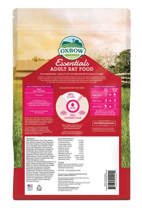 Essentials Regal Rat Adult Rat Food Pellets