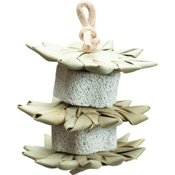Nibbles S'Mores Pumice Palm Stacks Hanging Small Animal Chew Toy