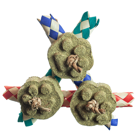 Nibbles Finger Trap Hay Chews Small Animal Chew Toy