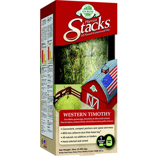 Harvest Stacks Compressed Hay Western Timothy Small Animal Food
