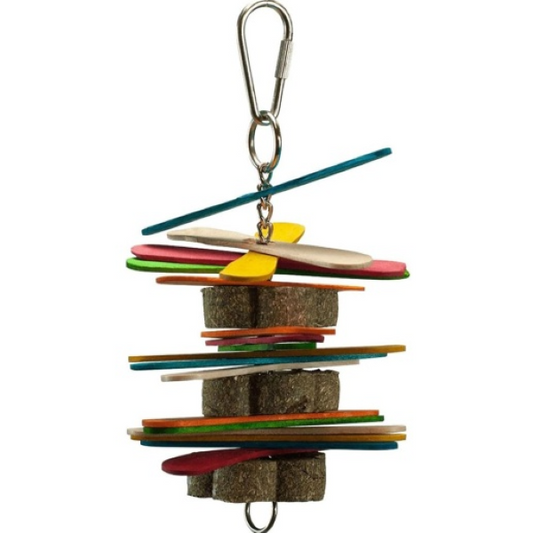 Nibbles Popsicle Sticks & Hay Chews Hanging Small Animal Chew Toy