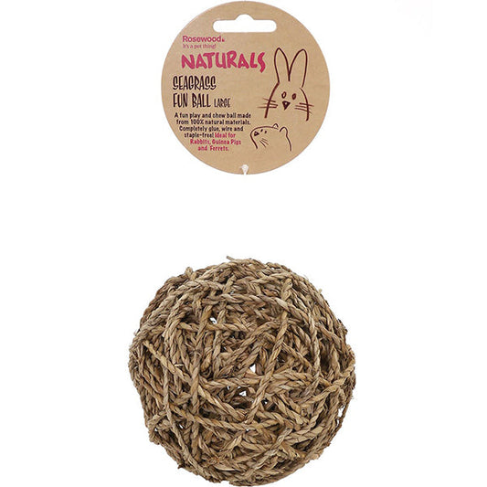 Naturals Seagrass Fun Ball Small Animal Chew Toy