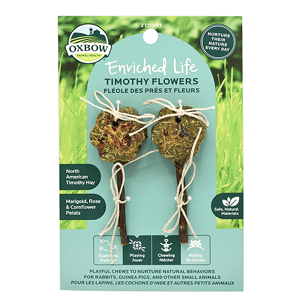 Enriched Life Timothy Flowers Small Animal Treat & Toy