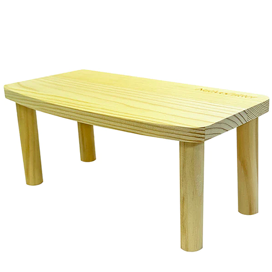 NativeCritter Wooden Wheel Stand Platform Small Animal Habitat Addition